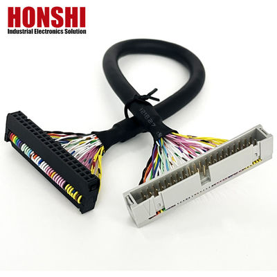 UL20276 Certified 40P Shielded Ribbon Cable PLC Connection IDC to Box Header Flat Cable