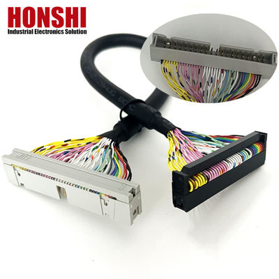 UL20276 Certified 40P Shielded Ribbon Cable PLC Connection IDC to Box Header Flat Cable