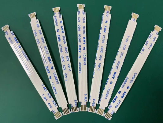 Insulation Material PET Parallel Ribbon Cable 1mm 1.25mm Pitch Custom FFC Cable