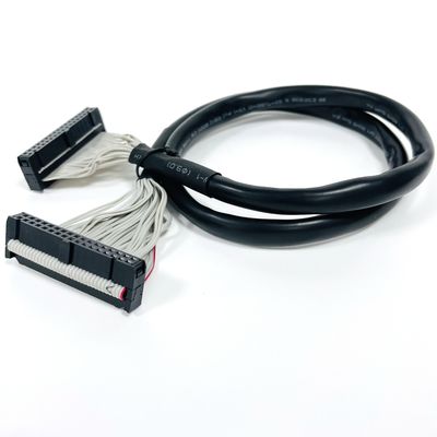 2.0mm 40 Pin IDC Flat Ribbon Cable Assembly With Tinned Copper Wire Conductor