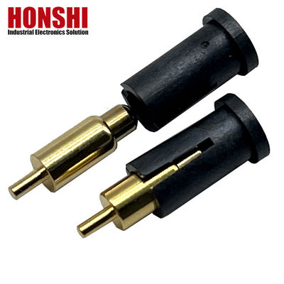 2.8mm Pogo Pin Connector Dip Type Gold Plated Brass Pogo Pin
