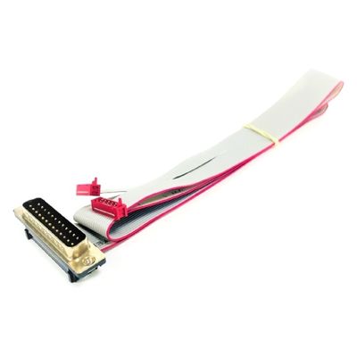 Grey PVC D Sub Flat Cable UL2651 28AWG Micro Match Cable IDC 1.27mm Pitch