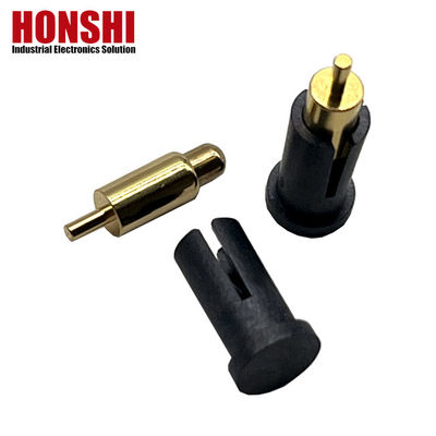 2.8mm Pogo Pin Connector Dip Type Gold Plated Brass Pogo Pin