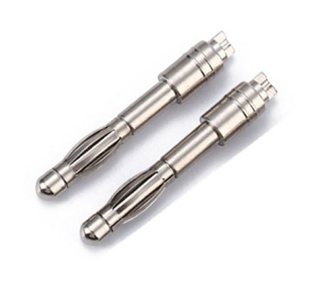 Customized Size 4mm Male Banana Plug Connector With Gold And Threaded Shroud Guaranteed