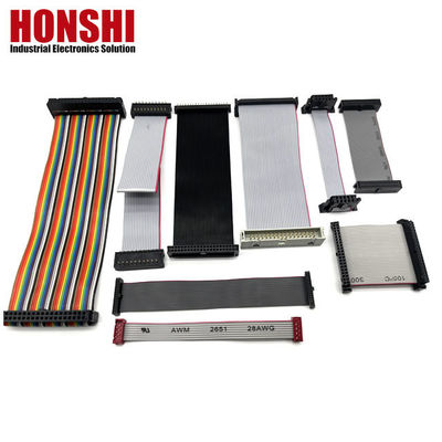 2.54mm IDC To IDC Electrical Flat Cable 40 Pin Multicolor Ribbon Cable For Automobile