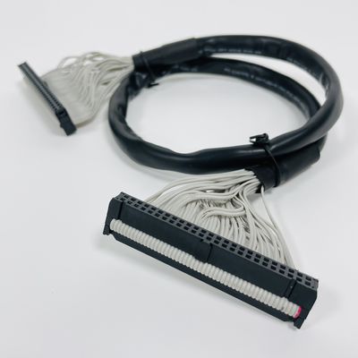 Automobile IDC Flat Ribbon Cable 2.54mm Pitch Insulation Material PVC Polyester