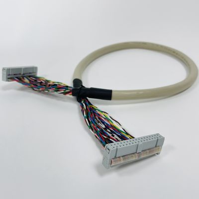 Automobile IDC Flat Ribbon Cable 2.54mm Pitch Insulation Material PVC Polyester