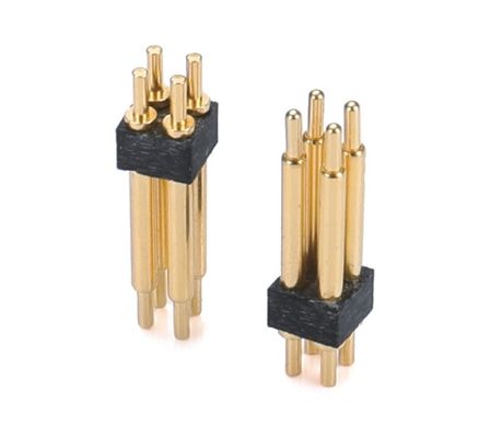 1.27mm H3.8mm Pogo Pin Connector Brass C6801 Material 12 Pin Connector with Precision