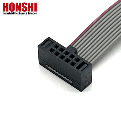 10 Pin Grey Flat Cable Connector Ribbon Pitch 1.27mm IDC Cable 10u" Gold Plating