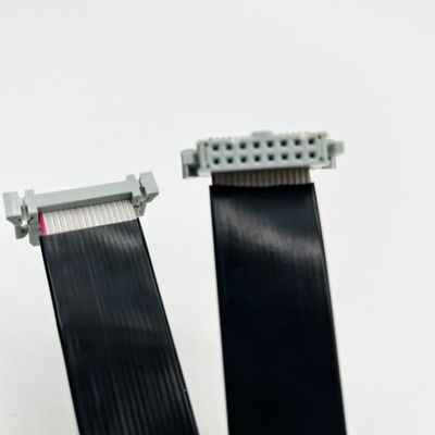 16 Pin IDC Flat PVC Ribbon Cable With 2.54mm Pitch Connector Customized Length