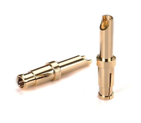 Customized Brass Terminal Machined Pins For Connectors High Precision Lathe Processed
