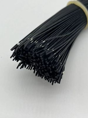 2.54mm Pitch 4 Pin Dupont Cable Assembly UL1007 24awg Black Customized Length