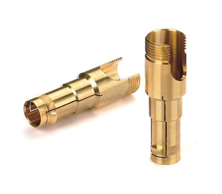 Customized Brass Terminal Machined Pins For Connectors High Precision Lathe Processed