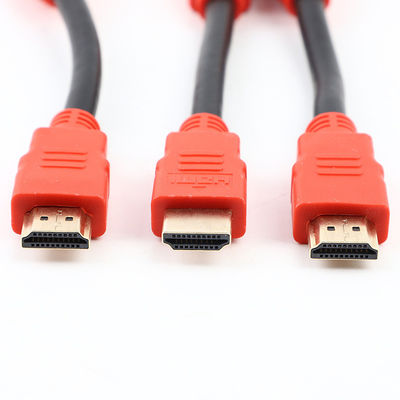 Gold Plated Molded Cable Assembly 4K HDTVI 1.4 2.0 Cable 30AWG For PC TV
