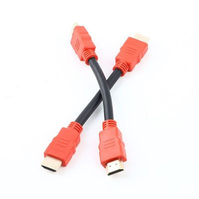 Gold Plated Molded Cable Assembly 4K HDTVI 1.4 2.0 Cable 30AWG For PC TV