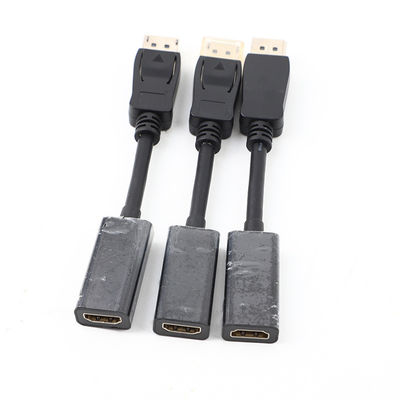 Gold Plated Molded Cable Assembly 4K HDTVI 1.4 2.0 Cable 30AWG For PC TV