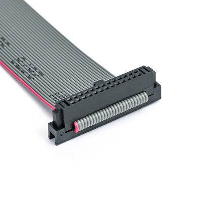 26Pin IDC Flat Ribbon Cable Assembly with Strain Relief and 2.54mm IDC to IDC Socket