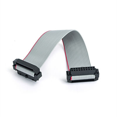 26Pin IDC Flat Ribbon Cable Assembly with Strain Relief and 2.54mm IDC to IDC Socket