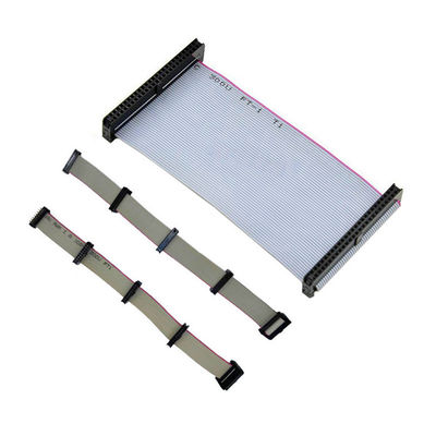 2.54mm IDC Socket To Male Connector 2row 14Contacts Flat Ribbon Cable Assembly