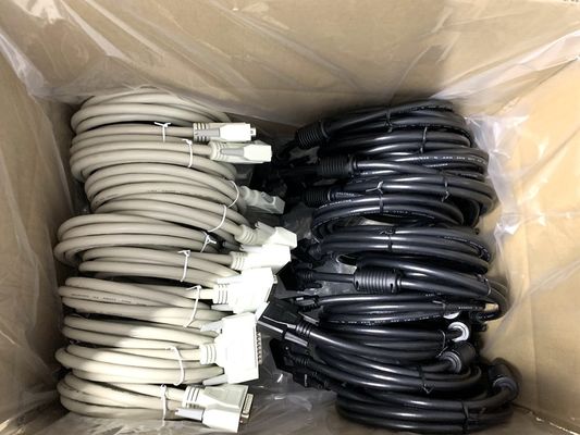 HPDB 100 Pin MDR Connector SCSI Cable Assembly Black Wire With Brass Contact Material