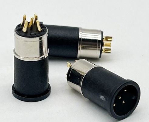 M12 5 Pin Female And Male Panel Mount Multi Pin Circular Cable Connectors Waterproof