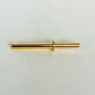 Gold Plating Brass Machined Pins 1.6x20mm For CNC Vertical Machining Center