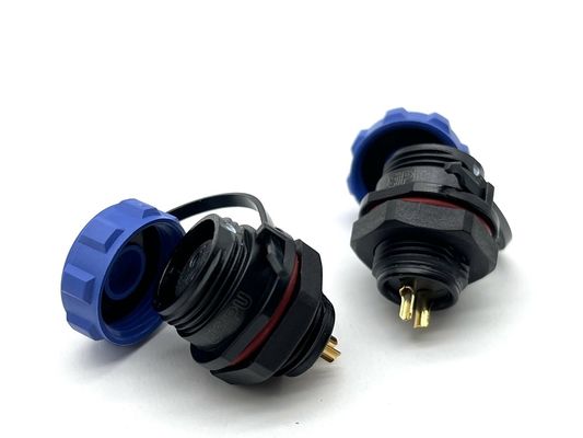 Waterproof IP67 Circular Wire Connectors DIN Type Male Plug 2 3 4 5 6 8 10 12 Pin