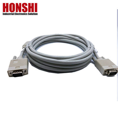 D Sub Molded Cable Assembly Electronic DB9 DB25 DB15 Cable Male To Male Female