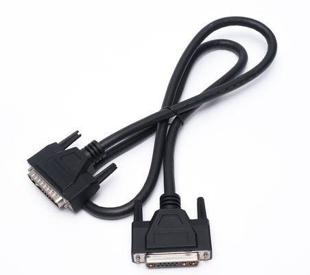 Custom D Sub Cable 13W3 Power Connector Shielded DB9 DB15 Male To Female Cable