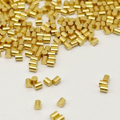 Custom Brass Machined Pins Pad SMT Type Gold Plating 1.5mm Male For Connections