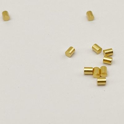Custom Brass Machined Pins Pad SMT Type Gold Plating 1.5mm Male For Connections