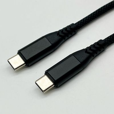 1m Black USB Molded Cable Assembly UL2725 28Awg For Fast Data Sync And Charging