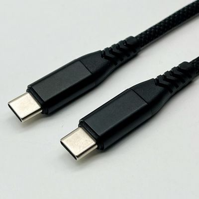 1m Black USB Molded Cable Assembly UL2725 28Awg For Fast Data Sync And Charging