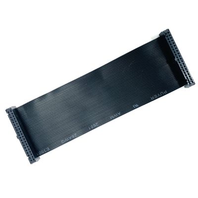 Custom 2.54mm Black Flat Cable 6 Pin - 64 Pin IDC Flat Ribbon Cable Assembly