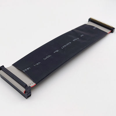 Custom 2.54mm Black Flat Cable 6 Pin - 64 Pin IDC Flat Ribbon Cable Assembly