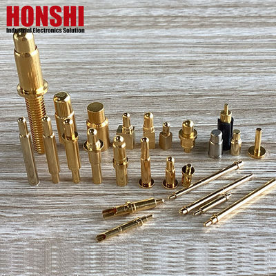 Male Spring Loaded Pin Gold Plated for 3.00mm Pogo Pin Connectors -40 °C- 105°C Temperature Range