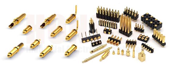 Male Spring Loaded Pin Gold Plated for 3.00mm Pogo Pin Connectors -40 °C- 105°C Temperature Range