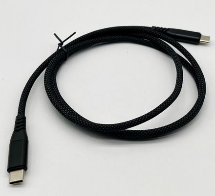 Black UL2725 USB Cable Type C USB 2.0 A Male Connector With Gold Plated