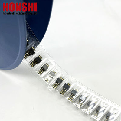 2.54mm High Current Pogo Pin Connector Female 2x7P Gold Plated H2.5 SMT Type For PCB