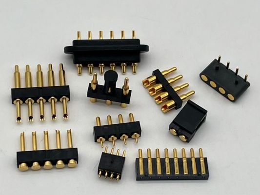 2.54mm High Current Pogo Pin Connector Female 2x7P Gold Plated H2.5 SMT Type For PCB