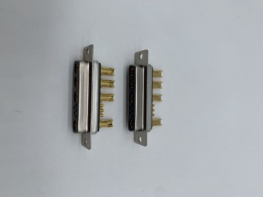 Automotive D SUB Power Connector 9W4 Female Solder Brass C3604 For Cable