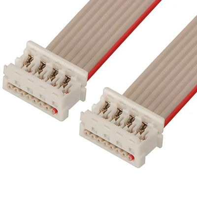 6 To 24 Pin Ribbon Cable 2.54mm UL2651 White IDC Ribbon Cable Connectors