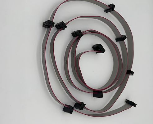 6 To 24 Pin Ribbon Cable 2.54mm UL2651 White IDC Ribbon Cable Connectors