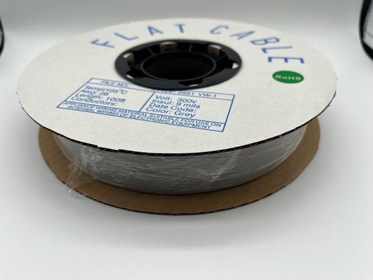 4 Pin - 64 Pin Customized Flat Cable Grey Pitch 1.27mm Ribbon Cable 76.5 M/Roll