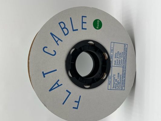 4 Pin - 64 Pin Customized Flat Cable Grey Pitch 1.27mm Ribbon Cable 76.5 M/Roll