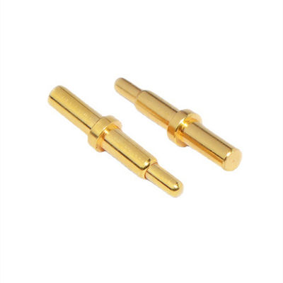 10.65mm Brass Spring Loaded Pin SMT Type Gold Plated Pogo Pin For Temperature Connections