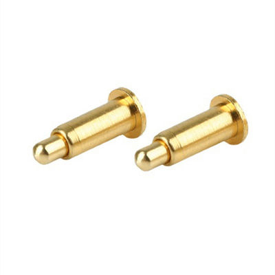10.65mm Brass Spring Loaded Pin SMT Type Gold Plated Pogo Pin For Temperature Connections