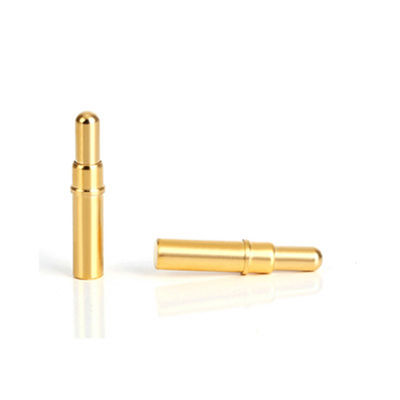 10.65mm Brass Spring Loaded Pin SMT Type Gold Plated Pogo Pin For Temperature Connections