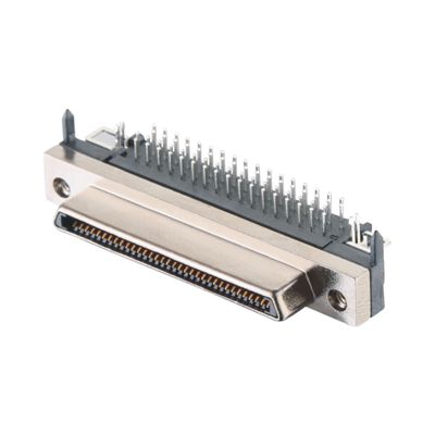 Zinc Alloy Shell Material 68 Pin SCSI Connector Solder Type VHDCI HPCN Male