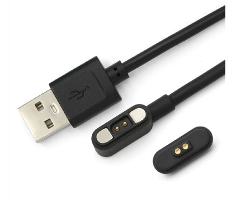 High Current 3.0a Charging Cable Usb 2 Pin Circular Power Charge Adapter Magnetic Pogo Pin